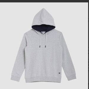 Pedal Kids Lafayette Gray Hoodie with Navy Lined Hood, Size 10